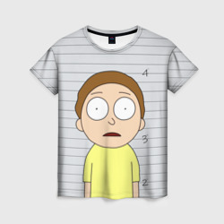 Женская футболка 3D Morty is in prison