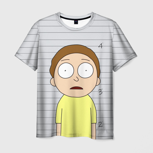 Мужская футболка 3D Morty is in prison Фото 01 Мужская футболка 3D Morty is in prison Фото 01