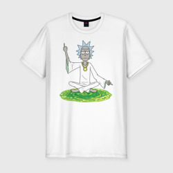Мужская футболка хлопок Slim Rick Sanchez