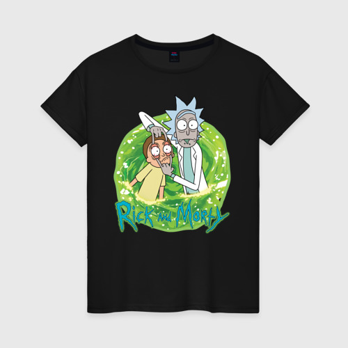 Женская футболка хлопок Rick Sanchez and Morty Smith Фото 01 Женская футболка хлопок Rick Sanchez and Morty Smith Фото 01