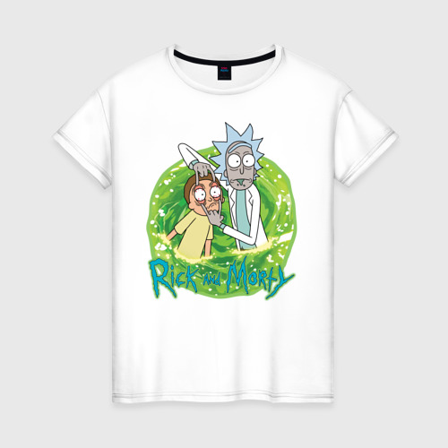 Женская футболка хлопок Rick Sanchez and Morty Smith Фото 01 Женская футболка хлопок Rick Sanchez and Morty Smith Фото 01