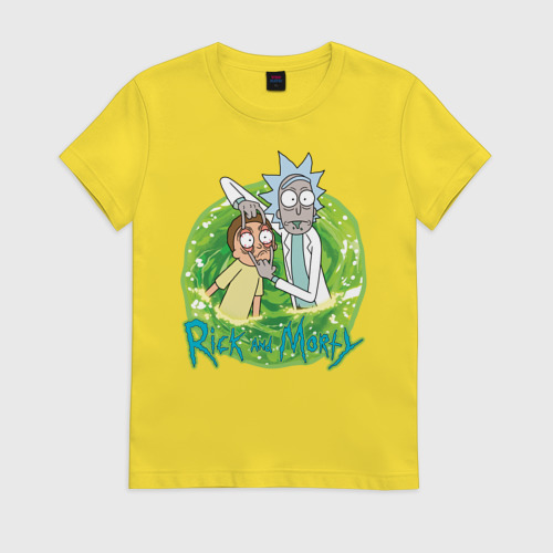 Женская футболка хлопок Rick Sanchez and Morty Smith Фото 01 Женская футболка хлопок Rick Sanchez and Morty Smith Фото 01
