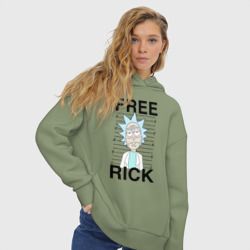 Женское худи Oversize хлопок Free Rick - фото 2