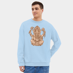 Мужской свитшот oversize без начеса хлопок Ганеш - фото 2