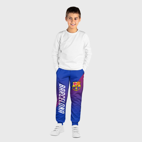 Детские брюки 3D FC Barcelona, цвет 3D печать - фото 4