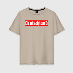 Женская футболка хлопок Oversize Deutschland