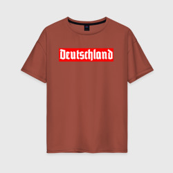 Женская футболка хлопок Oversize Deutschland