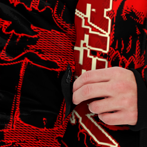 Мужская зимняя куртка 3D Metallica, цвет светло-серый - фото 6