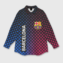 Женская рубашка oversize 3D Barcelona