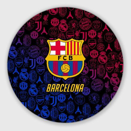 Круглый коврик для мышки FC Barcelona Barca Барселона