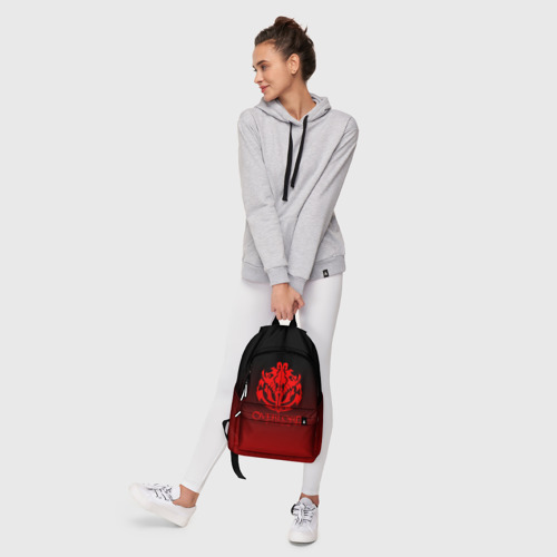 Рюкзак 3D с принтом Логотип оверллорд, фото #6