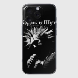 Чехол для iPhone 16 Pro Max силиконовый с защитой камеры Король и Шут + Анархия спина