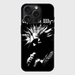 Чехол силиконовый для Apple iPhone 15 Pro Мax матовый Король и Шут + Анархия спина