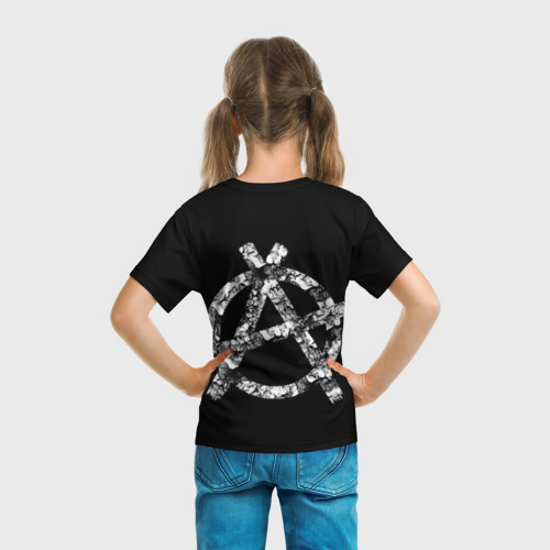 Детская футболка 3D Король и Шут + Анархия спина, цвет 3D печать - фото 6