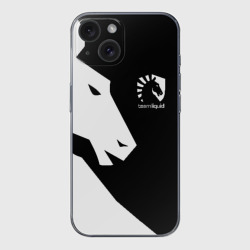 Чехол для iPhone 15 силиконовый с защитой камеры Team liquid Тим ликвид
