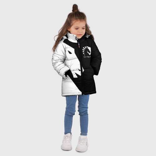 Зимняя куртка для девочек 3D Team liquid Тим ликвид, цвет черный - фото 5