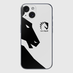 Чехол для iPhone 15 силиконовый с защитой камеры Team liquid Тим ликвид