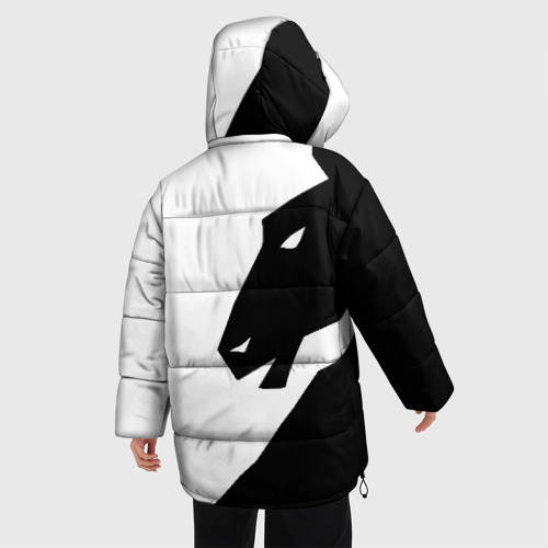 Женская зимняя куртка Oversize Team liquid Тим ликвид, цвет черный - фото 4