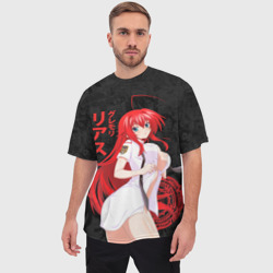 Мужская футболка oversize 3D DxD rias Japan style - фото 2