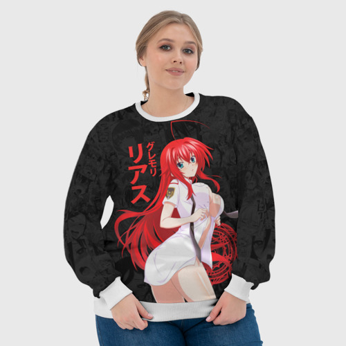 Женский свитшот 3D DxD rias Japan style, цвет 3D печать - фото 6