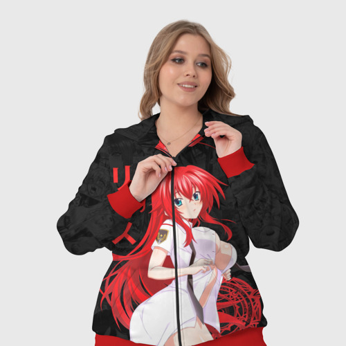 Женский костюм 3D DxD rias Japan style, цвет красный - фото 7