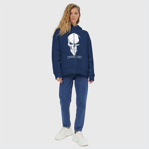 Женское худи Oversize хлопок Overlord Skull - фото 6