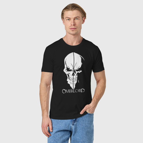 Мужская футболка хлопок Overlord Skull, цвет черный - фото 3