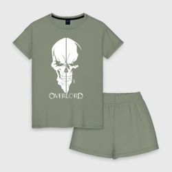 Женская пижама с шортиками хлопок Overlord Skull