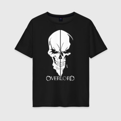 Женская футболка хлопок Oversize Overlord Skull