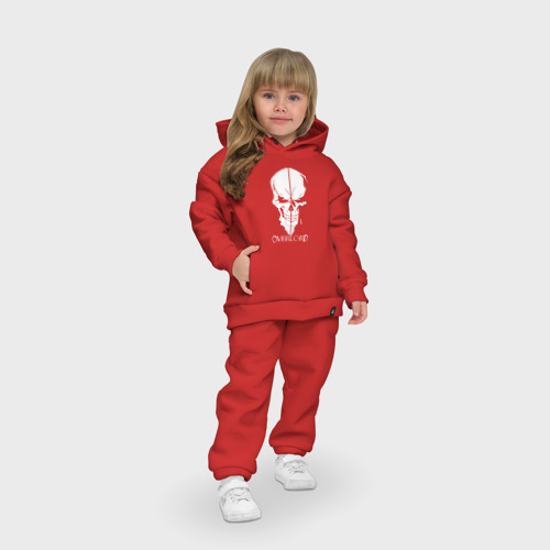 Детский костюм хлопок Oversize Overlord Skull, цвет красный - фото 7