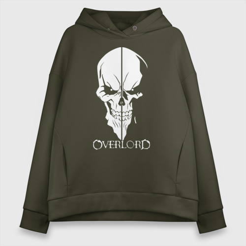 Женское худи Oversize хлопок Overlord Skull, цвет хаки