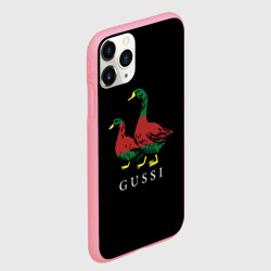 Чехол для iPhone 11 Pro Max матовый Модный гусь - фото 2
