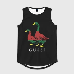 Мужская спортивная майка 3D Модный гусь