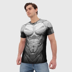 Мужская футболка 3D Crysis Экзоскелет - фото 2