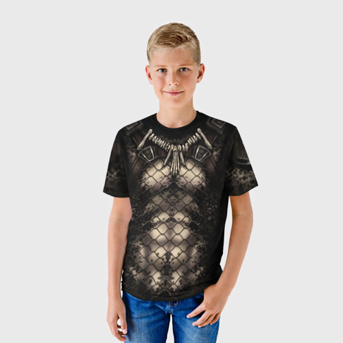 Детская футболка 3D Хищник, цвет 3D печать - фото 3
