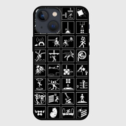 Чехол для iPhone 13 mini Portal icons