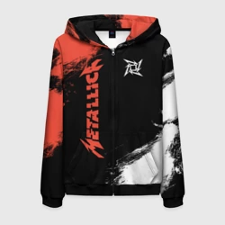 Мужская толстовка 3D на молнии Metallica