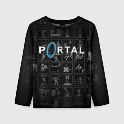 Детский лонгслив 3D Portal icons