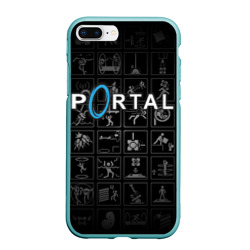 Чехол для iPhone 7Plus/8 Plus матовый Portal icons