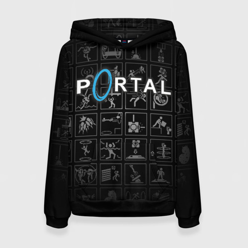Женская толстовка 3D Portal icons, цвет 3D печать