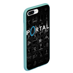 Чехол для iPhone 7Plus/8 Plus матовый Portal icons - фото 2