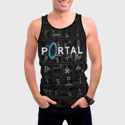 Мужская майка 3D Portal icons - фото 2