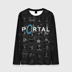 Мужской лонгслив 3D Portal icons