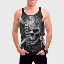 Мужская майка 3D Metallica skull - фото 2