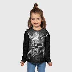 Детский лонгслив 3D Metallica skull - фото 2