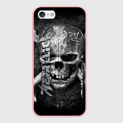 Чехол для iPhone 5/5S матовый Metallica skull