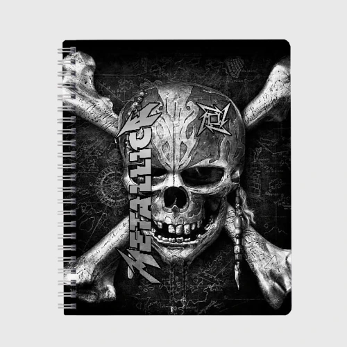 Тетрадь Metallica skull