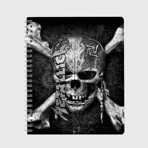 Тетрадь Metallica skull
