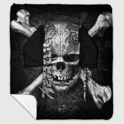 Плед с рукавами Metallica skull
