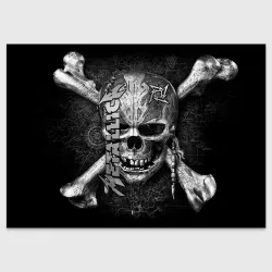 Поздравительная открытка Metallica skull